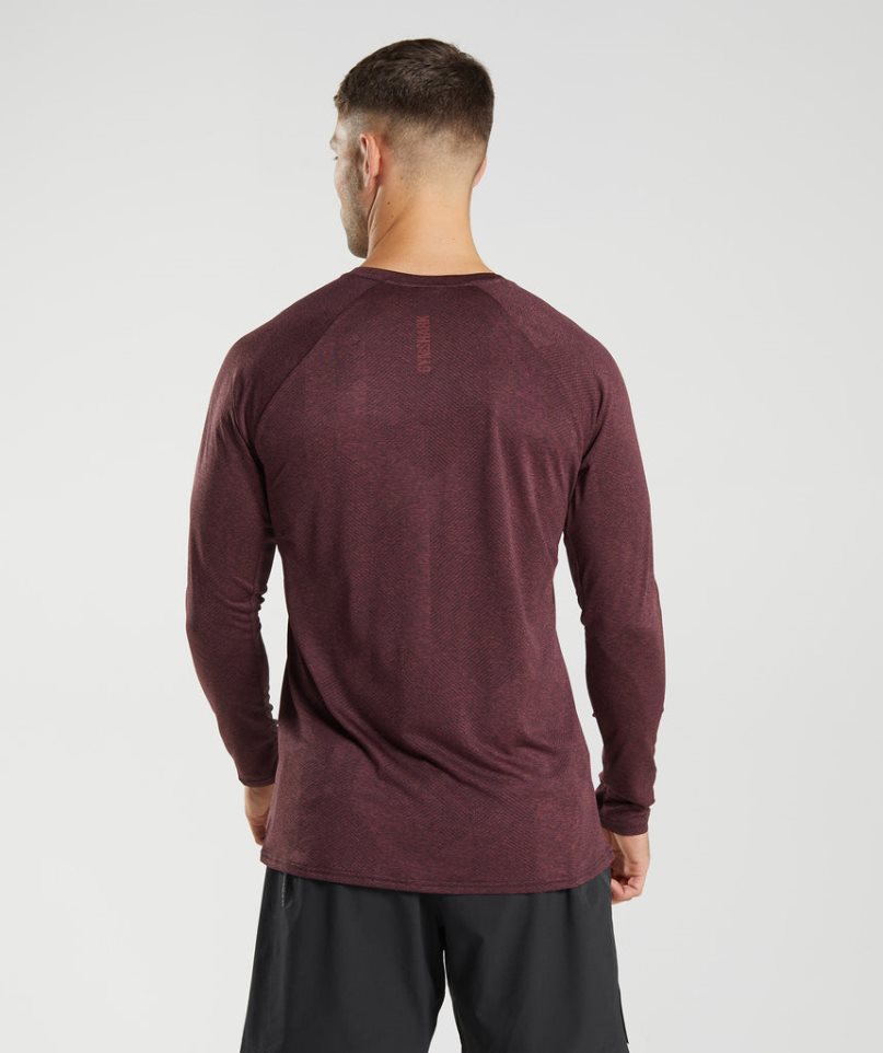 Gymshark Apex Long Sleeve T-shirts Herren Dunkelbraun | AT-81-RHEY