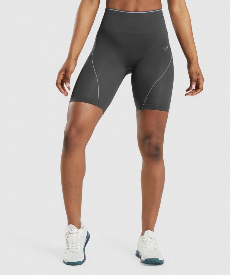 Gymshark Apex Seamless High Rise Kurze Hose Damen Schwarz | AT-05-JBVL