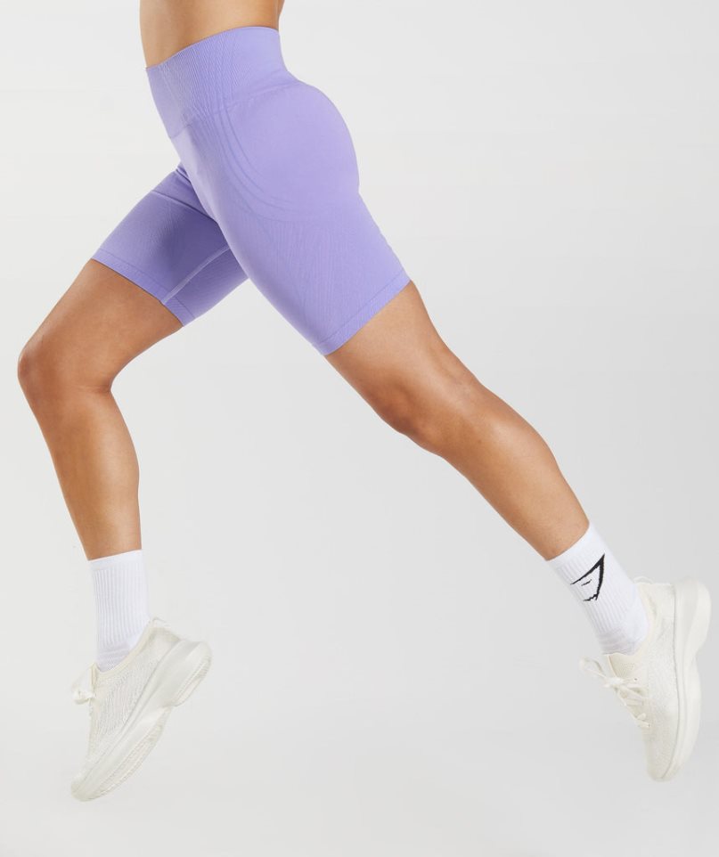 Gymshark Apex Seamless Kurze Hose Damen Lila | AT-94-WVID