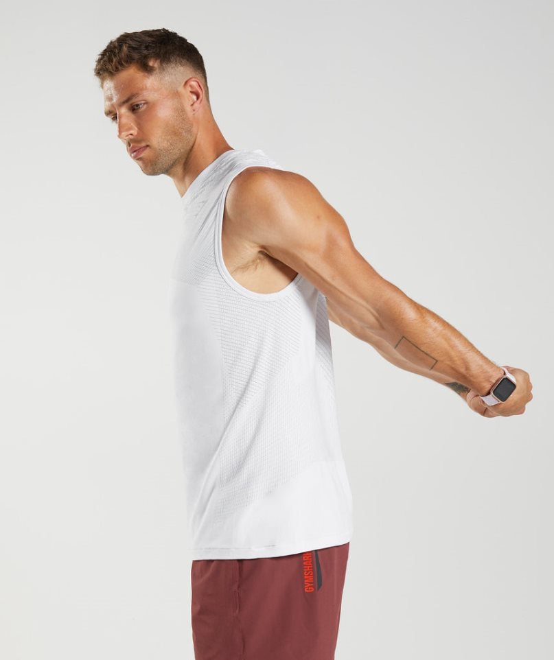 Gymshark Apex Seamless Muskelshirt Herren Weiß | AT-27-NIVU