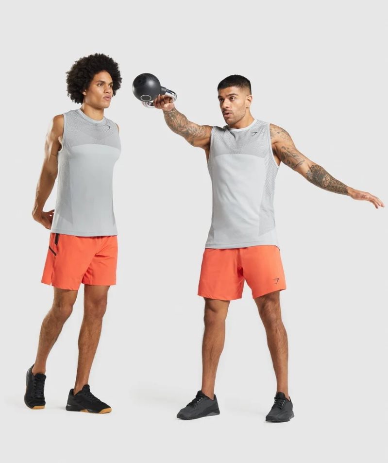 Gymshark Apex Seamless Muskelshirt Herren Hellgrau | AT-47-XOBG