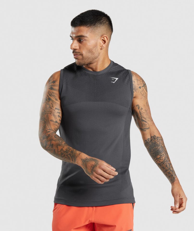 Gymshark Apex Seamless Muskelshirt Herren Schwarz | AT-61-ZKDH