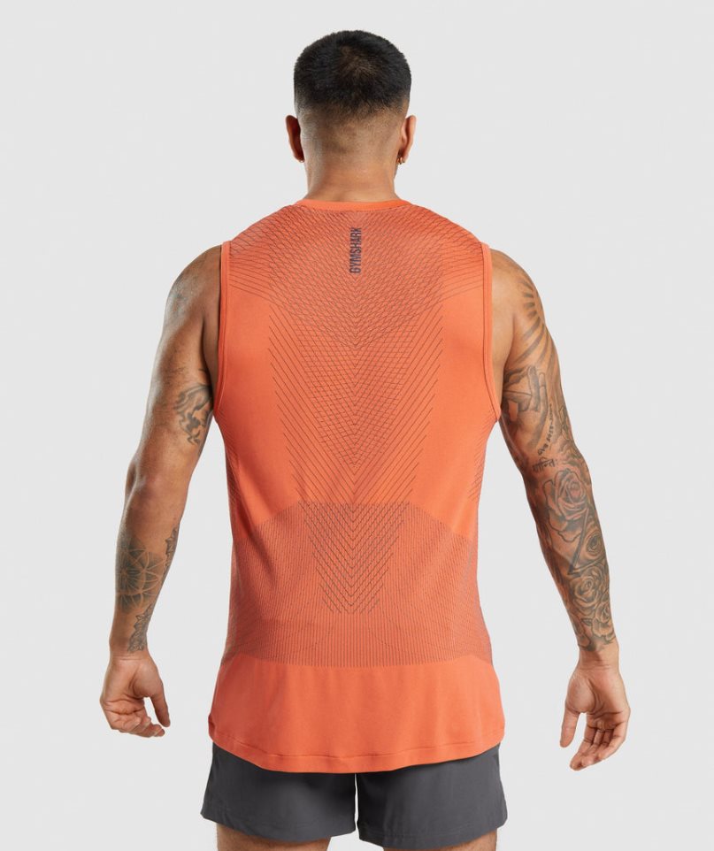 Gymshark Apex Seamless Muskelshirt Herren Orange | AT-69-MJCF