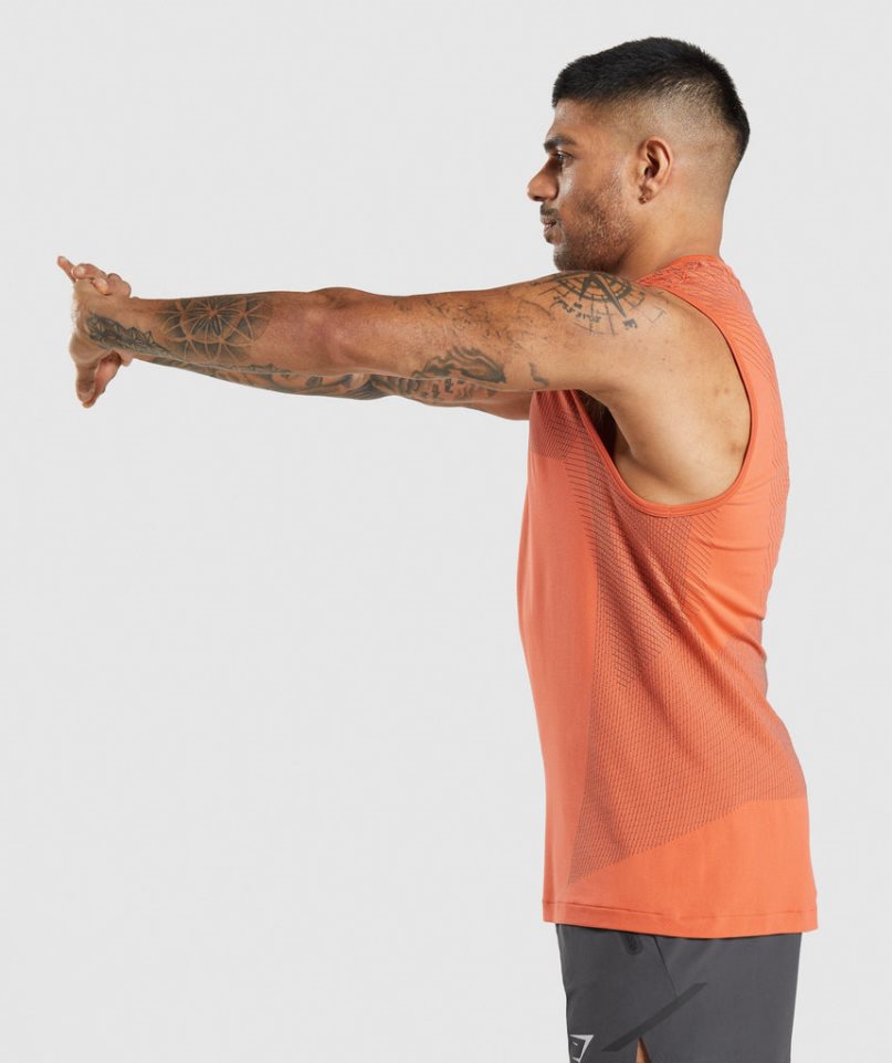 Gymshark Apex Seamless Muskelshirt Herren Orange | AT-69-MJCF