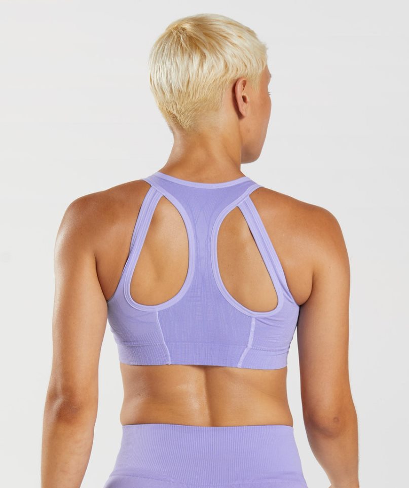 Gymshark Apex Seamless Sport Bh Damen Lavendel | AT-49-BNAH