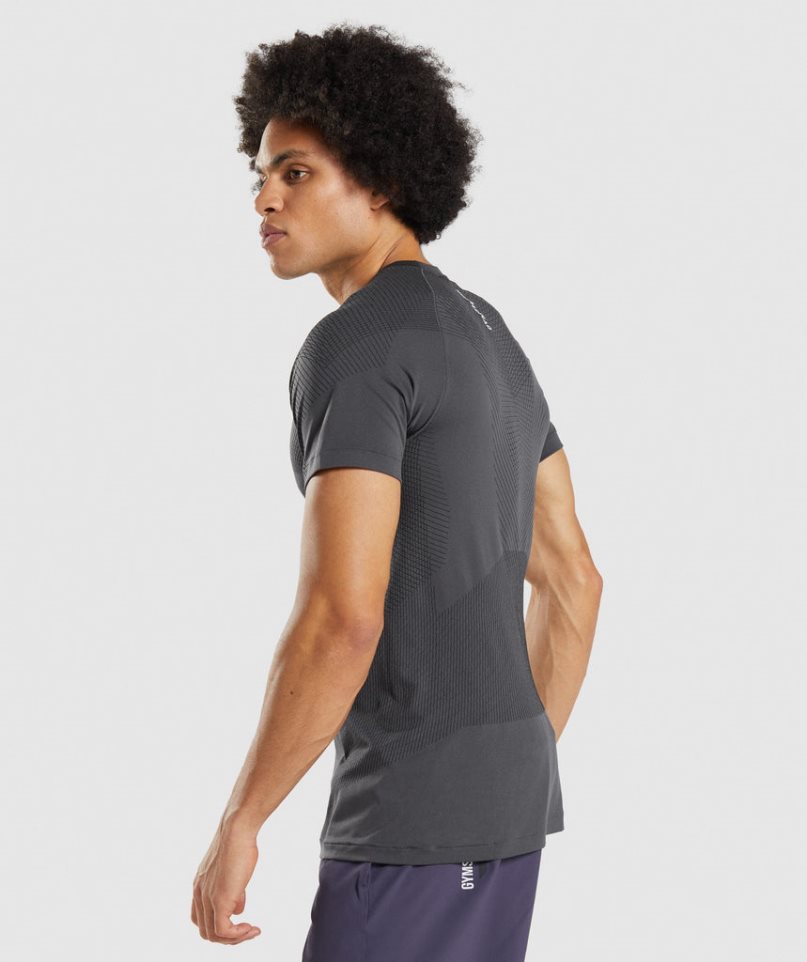 Gymshark Apex Seamless T-shirts Herren Schwarz | AT-37-WNZG