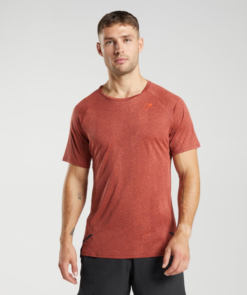 Gymshark Apex T-shirts Herren Braun | AT-50-VOQJ