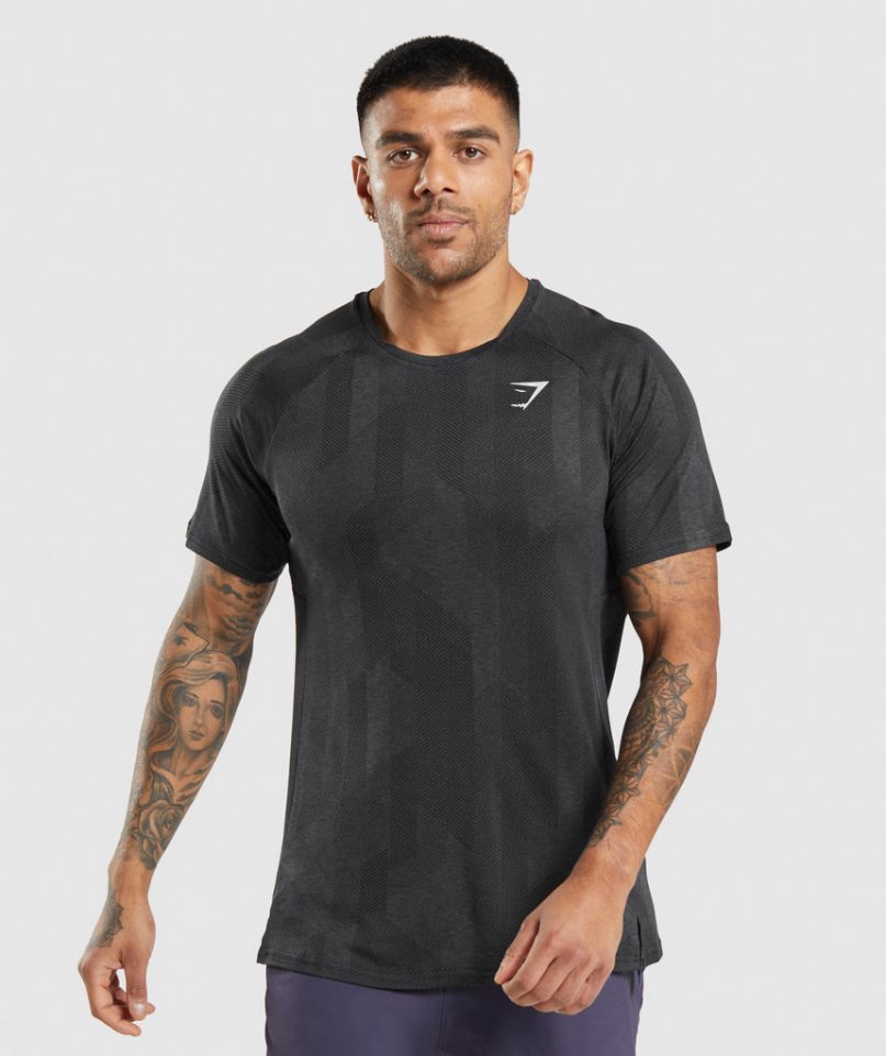 Gymshark Apex T-shirts Herren Schwarz | AT-36-WNCE