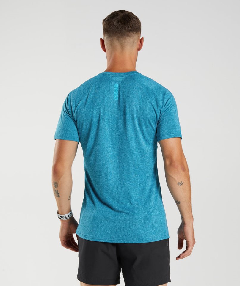 Gymshark Apex T-shirts Herren Türkis | AT-62-VAQS