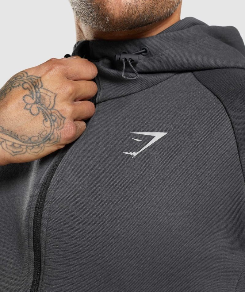 Gymshark Apex Technical Jacke Herren Dunkelgrau | AT-73-UKFI