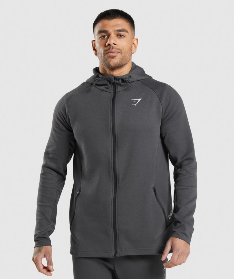 Gymshark Apex Technical Jacke Herren Dunkelgrau | AT-73-UKFI