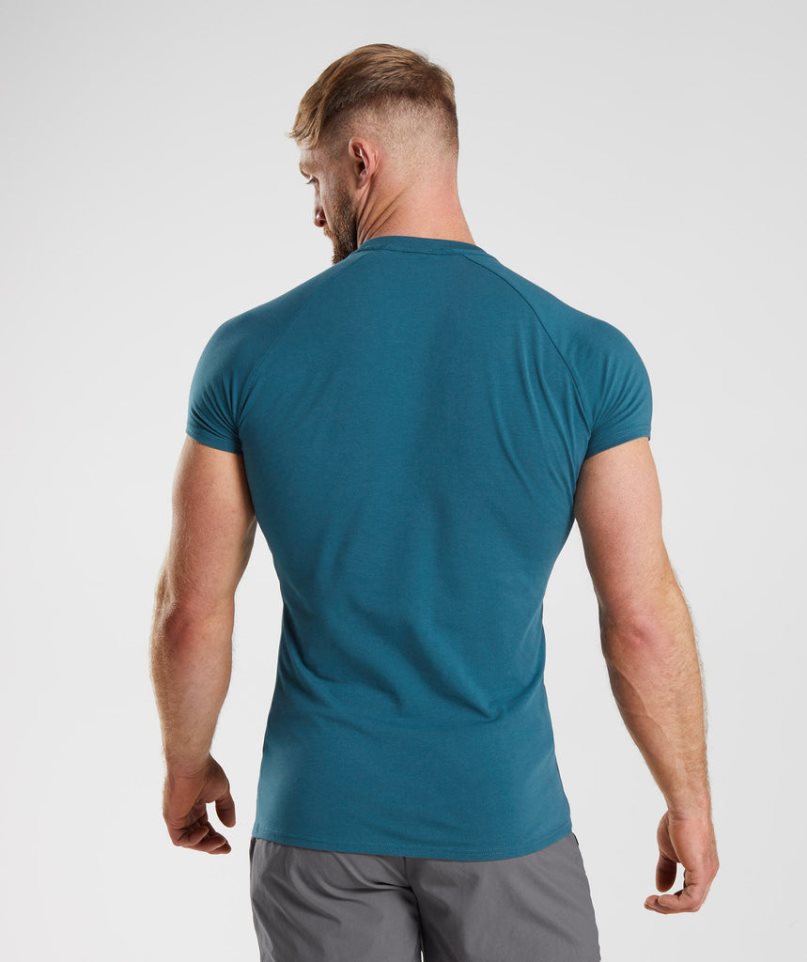 Gymshark Apollo T-shirts Herren Blau | AT-49-LFRK