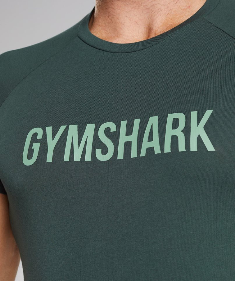 Gymshark Apollo T-shirts Herren Grün | AT-34-UICB