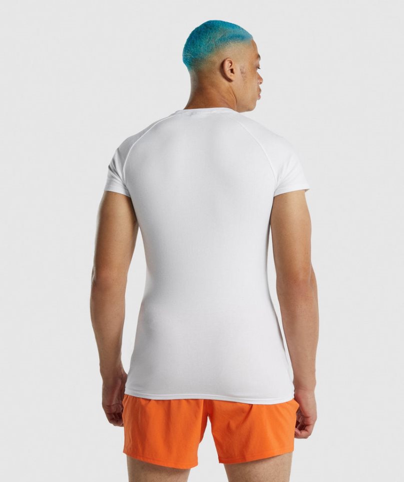 Gymshark Apollo T-shirts Herren Weiß | AT-03-OCDT