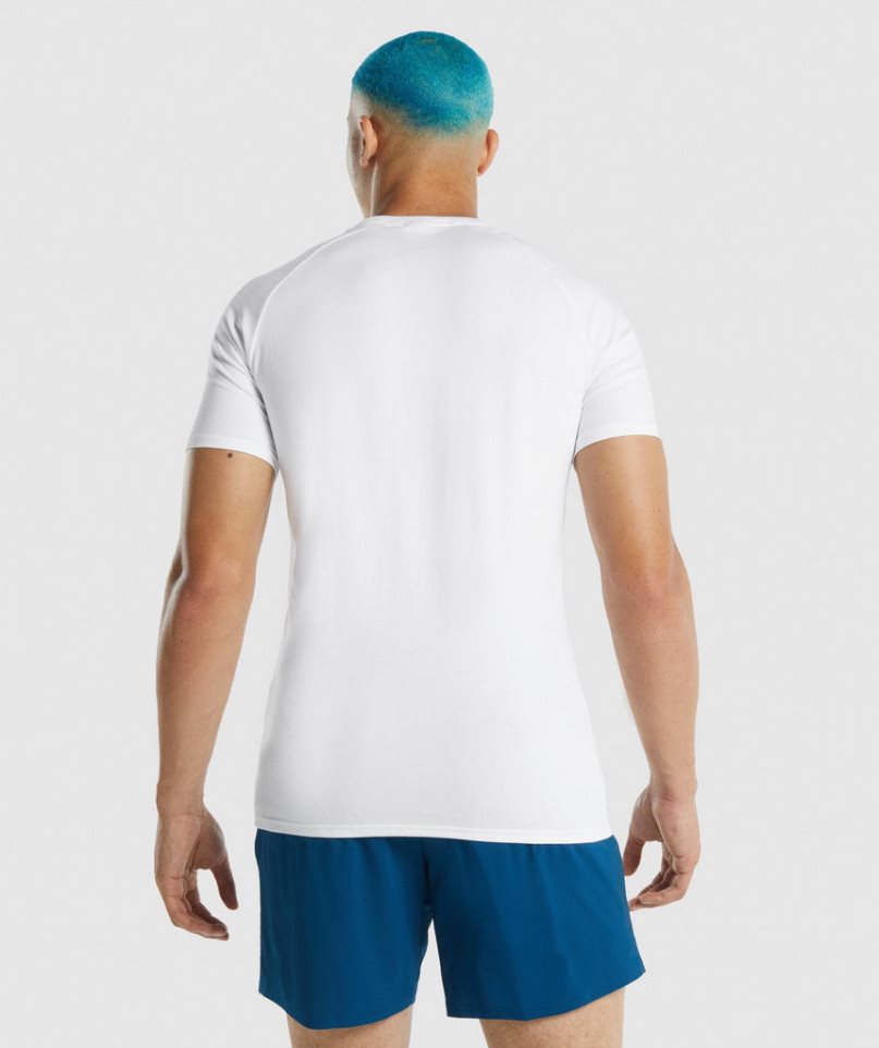 Gymshark Apollo T-shirts Herren Weiß | AT-29-FYKV