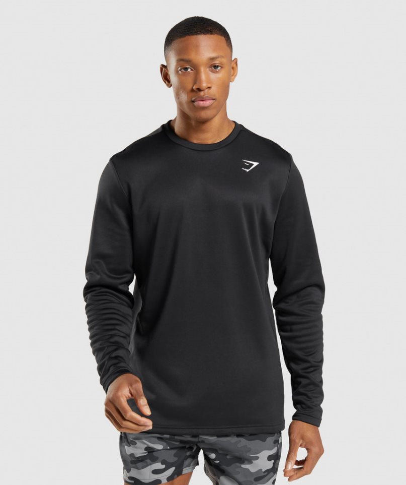 Gymshark Arrival Crew Sweatshirts Herren Schwarz | AT-12-FMXK