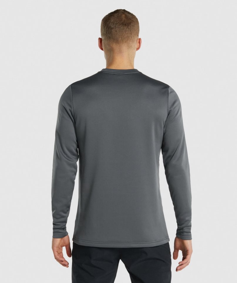 Gymshark Arrival Crew Sweatshirts Herren Dunkelgrau | AT-47-HATN