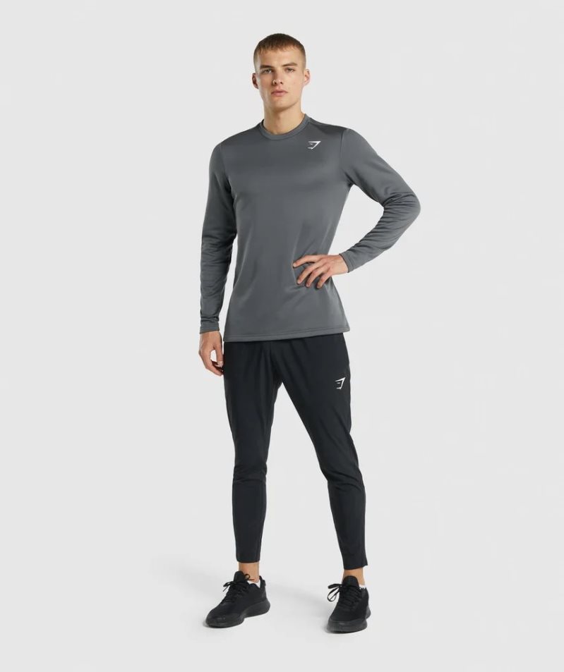 Gymshark Arrival Crew Sweatshirts Herren Dunkelgrau | AT-47-HATN