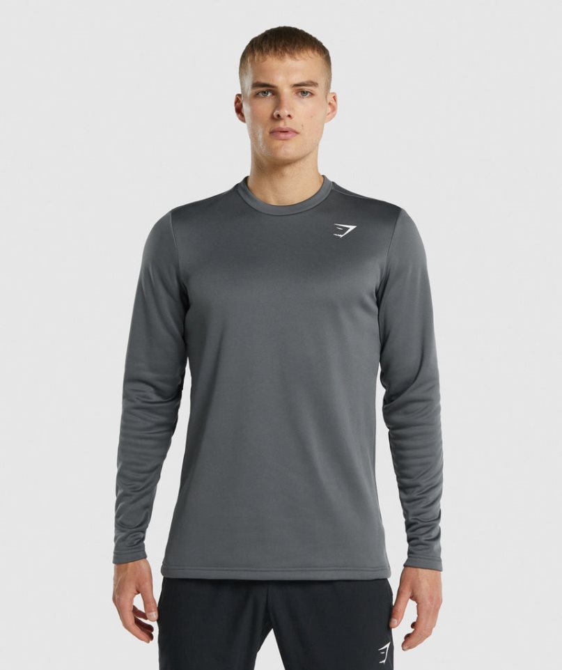 Gymshark Arrival Crew Sweatshirts Herren Dunkelgrau | AT-47-HATN