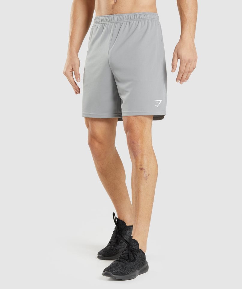 Gymshark Arrival Gestrickt Kurze Hose Herren Grau | AT-70-OZCA