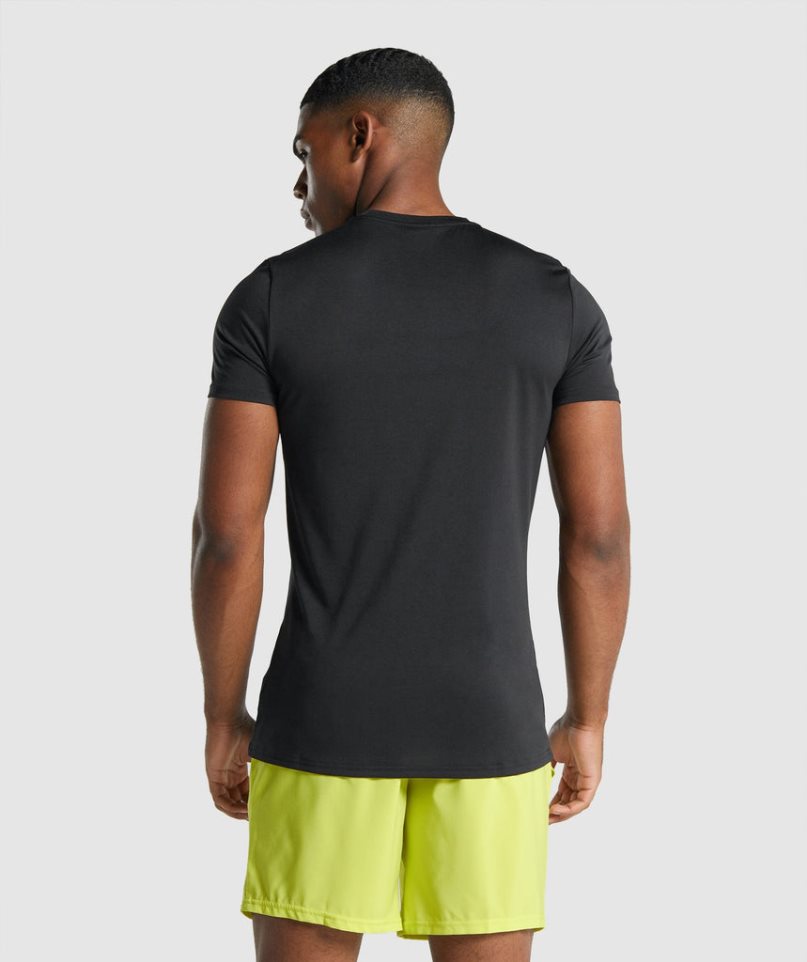 Gymshark Arrival Graphic T-shirts Herren Schwarz | AT-16-UVDJ