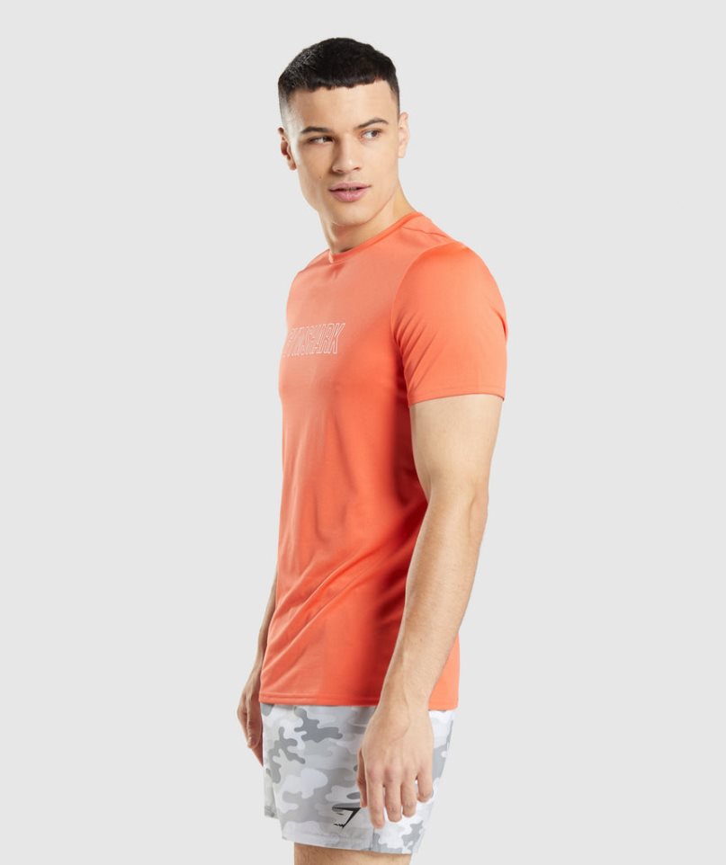 Gymshark Arrival Graphic T-shirts Herren Orange | AT-61-BUYC