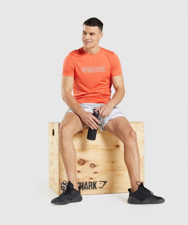 Gymshark Arrival Graphic T-shirts Herren Orange | AT-61-BUYC