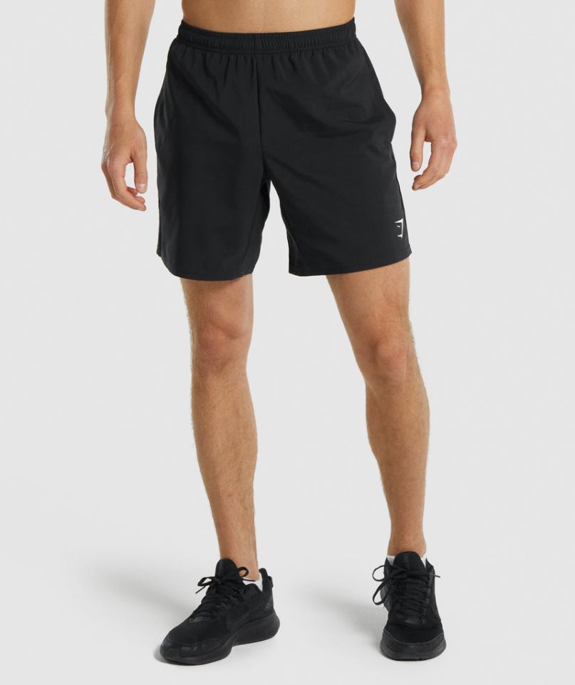 Gymshark Arrival Kurze Hose Herren Schwarz | AT-24-VQOL