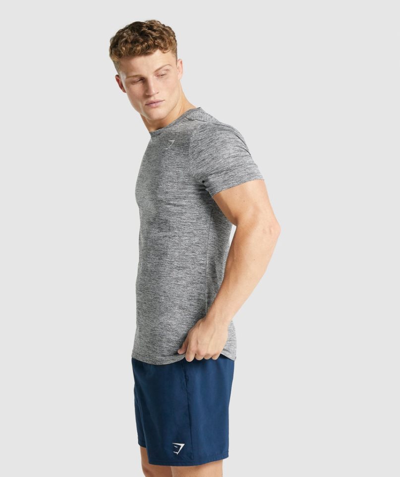 Gymshark Arrival Marl T-shirts Herren Grau | AT-48-PMWE