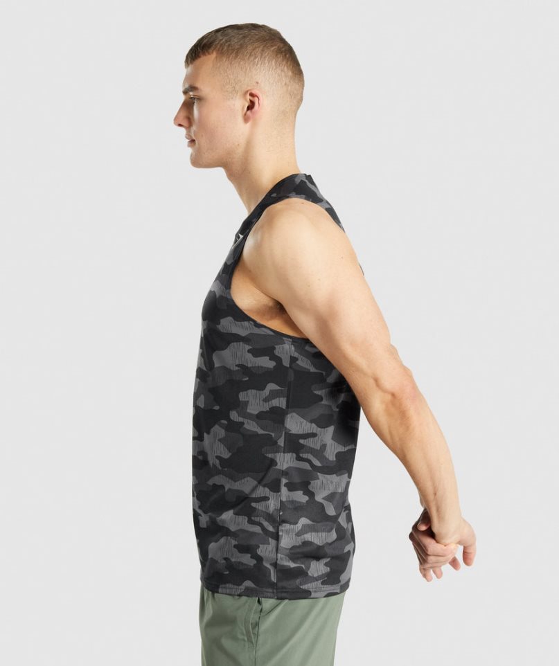 Gymshark Arrival Muskelshirt Herren Camouflage | AT-24-EVPA