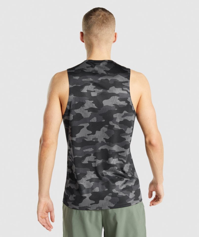 Gymshark Arrival Muskelshirt Herren Camouflage | AT-24-EVPA