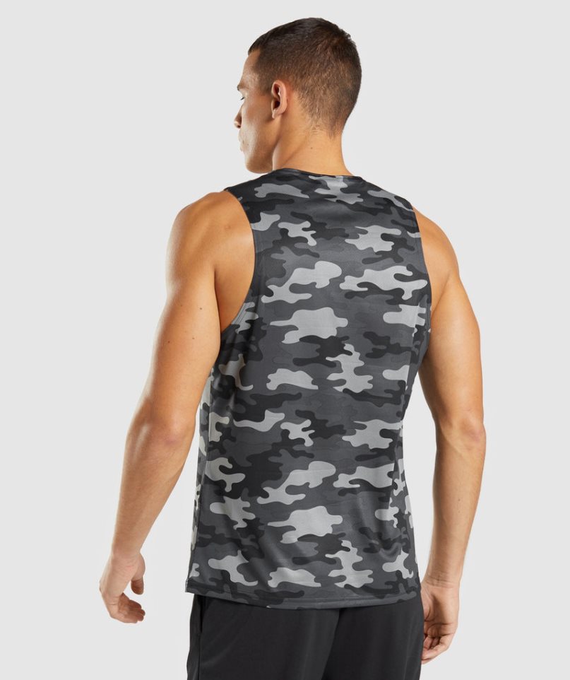 Gymshark Arrival Muskelshirt Herren Camouflage | AT-24-KXDV