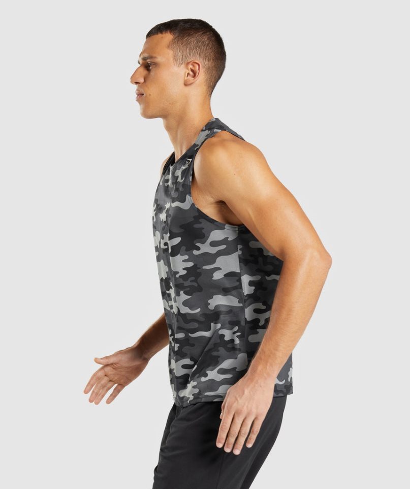 Gymshark Arrival Muskelshirt Herren Camouflage | AT-24-KXDV