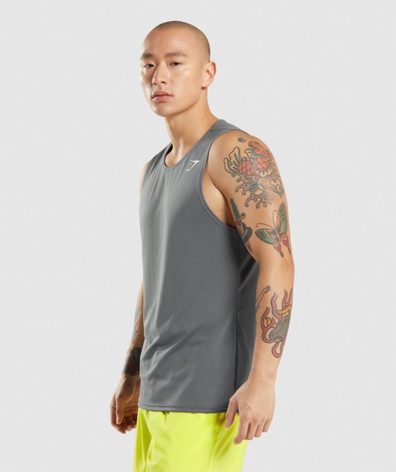 Gymshark Arrival Muskelshirt Herren Grau | AT-40-JBSC