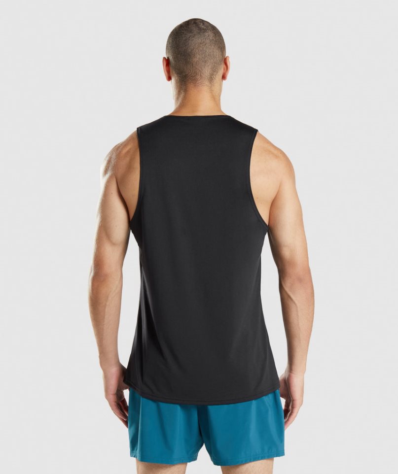 Gymshark Arrival Muskelshirt Herren Schwarz | AT-63-RSQX