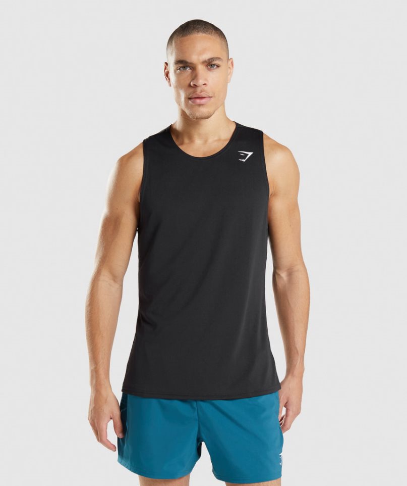 Gymshark Arrival Muskelshirt Herren Schwarz | AT-63-RSQX