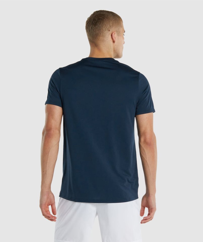 Gymshark Arrival Regular Fit T-shirts Herren Navy | AT-10-MFLA