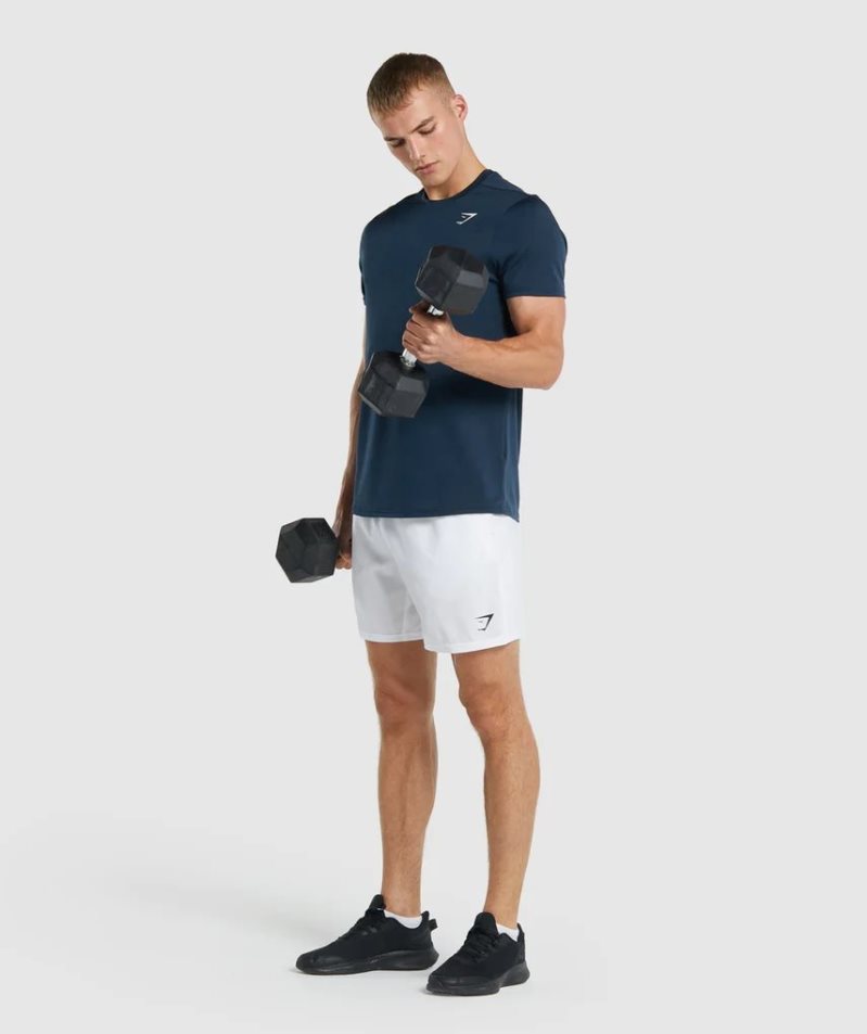 Gymshark Arrival Regular Fit T-shirts Herren Navy | AT-10-MFLA