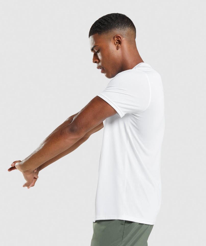 Gymshark Arrival Regular Fit T-shirts Herren Weiß | AT-14-LQXR