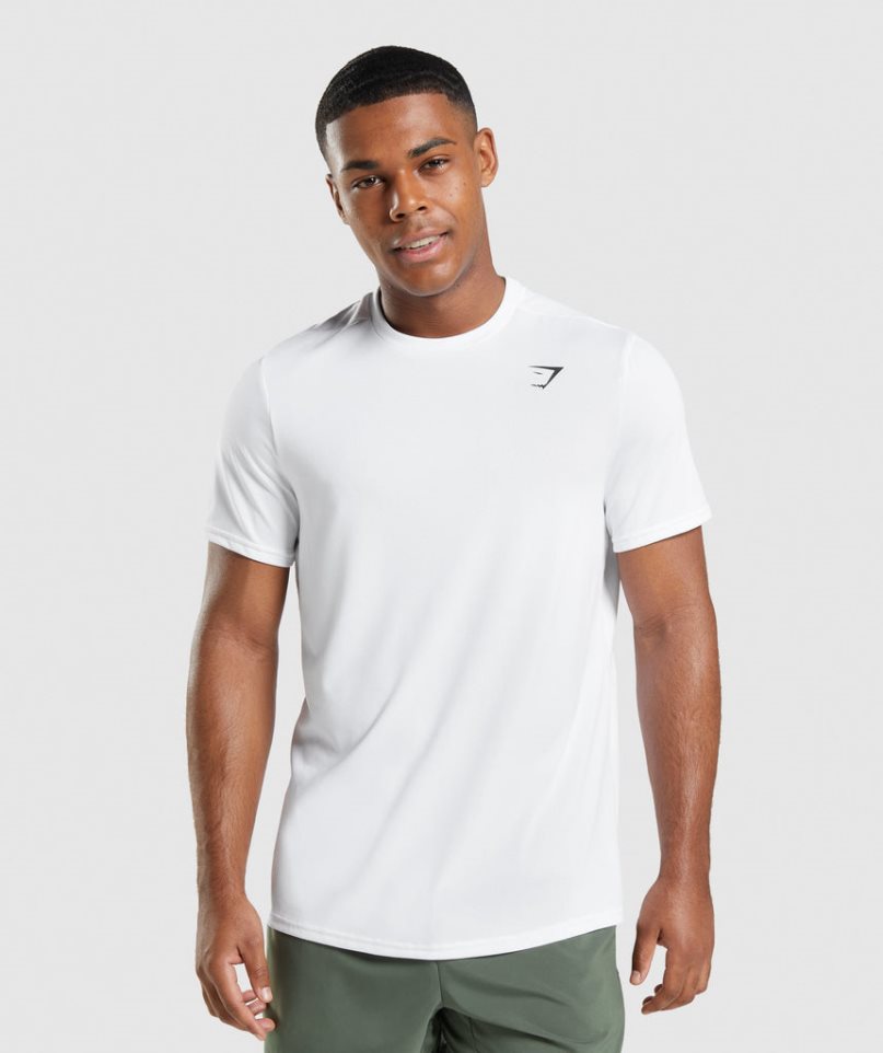 Gymshark Arrival Regular Fit T-shirts Herren Weiß | AT-14-LQXR