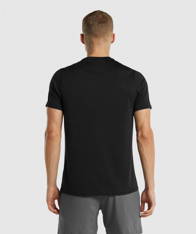 Gymshark Arrival Regular Fit T-shirts Herren Schwarz | AT-64-CNTP