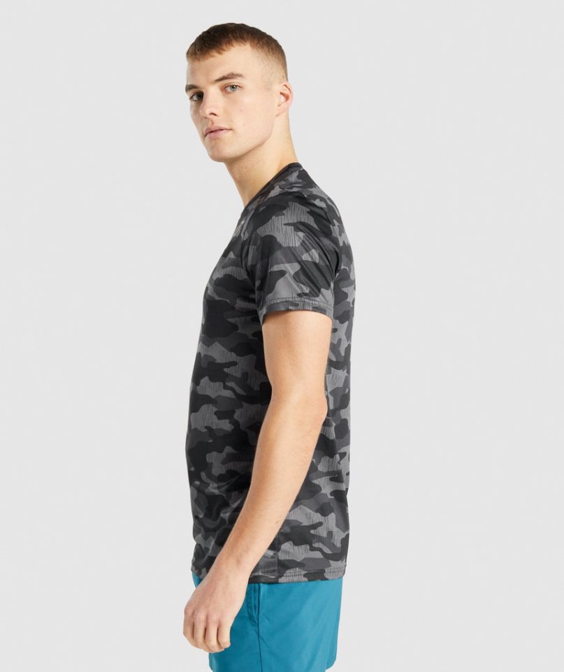 Gymshark Arrival T-shirts Herren Camouflage | AT-13-FAGH