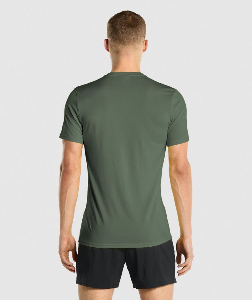 Gymshark Arrival T-shirts Herren Grün | AT-53-RBTO