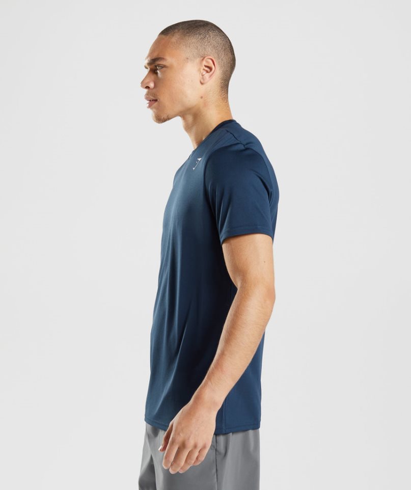 Gymshark Arrival T-shirts Herren Navy | AT-26-BDPJ