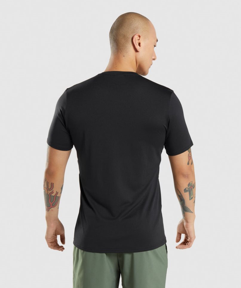 Gymshark Arrival T-shirts Herren Schwarz | AT-61-SWJQ