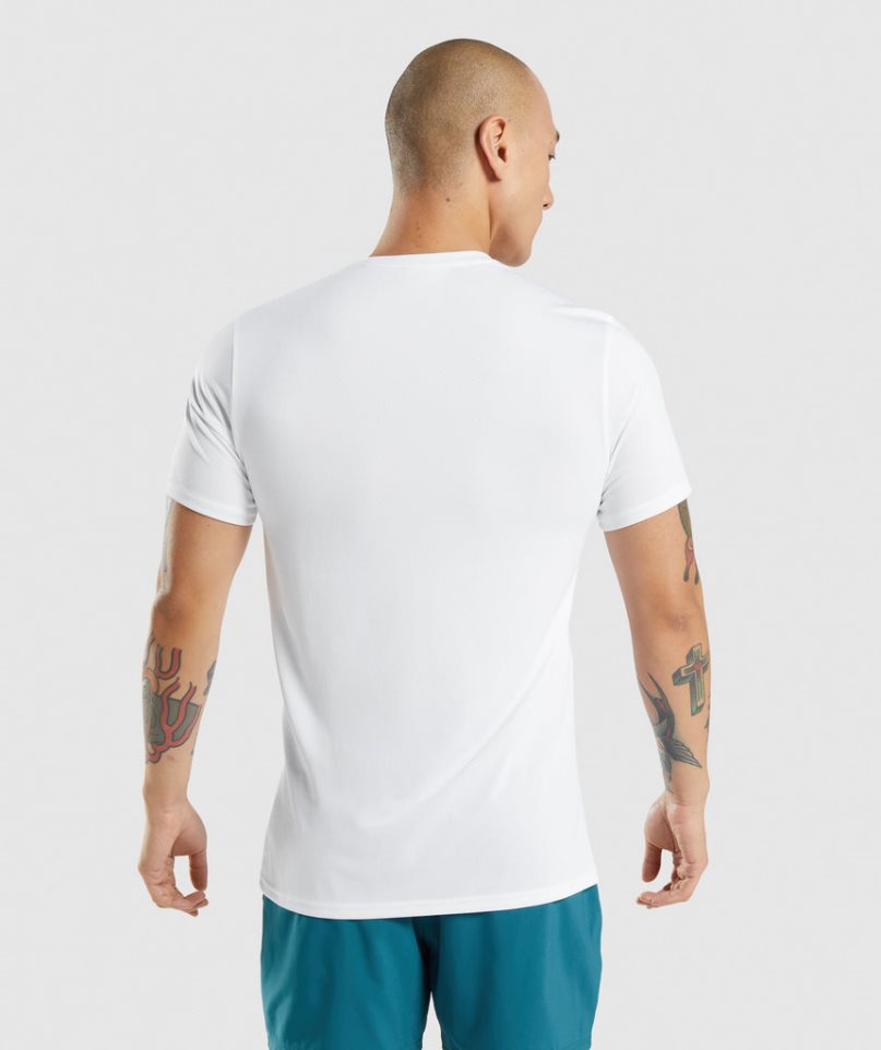 Gymshark Arrival T-shirts Herren Weiß | AT-32-TRMV