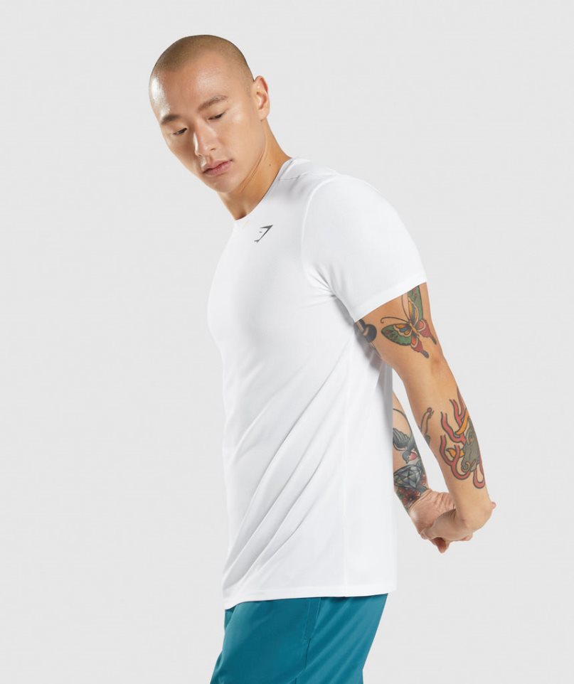 Gymshark Arrival T-shirts Herren Weiß | AT-32-TRMV