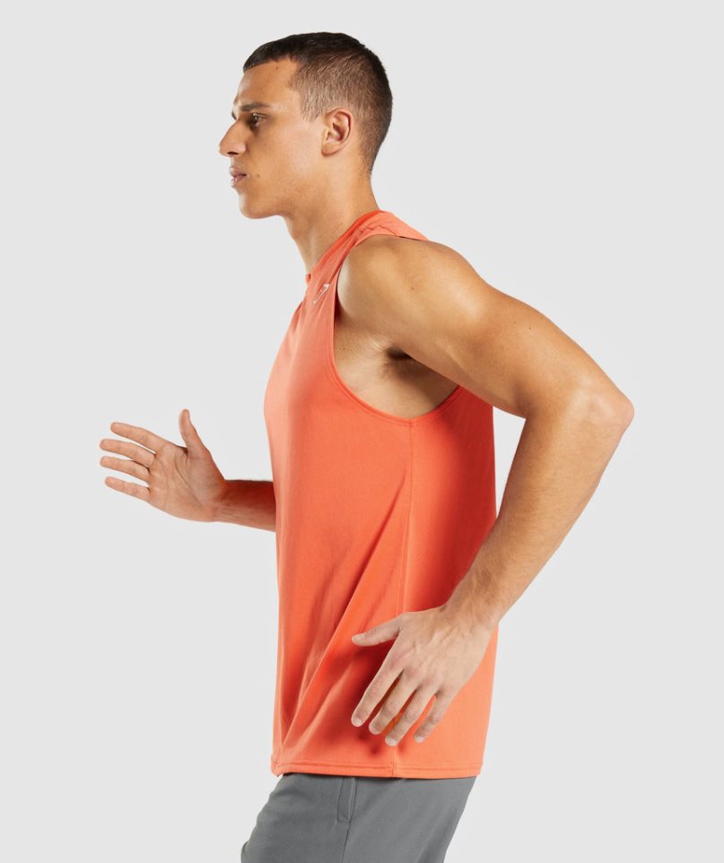 Gymshark Arrival Ärmellose Muskelshirt Herren Orange | AT-03-KRFO