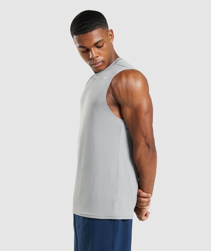 Gymshark Arrival Ärmellose Muskelshirt Herren Grau | AT-16-JVAD