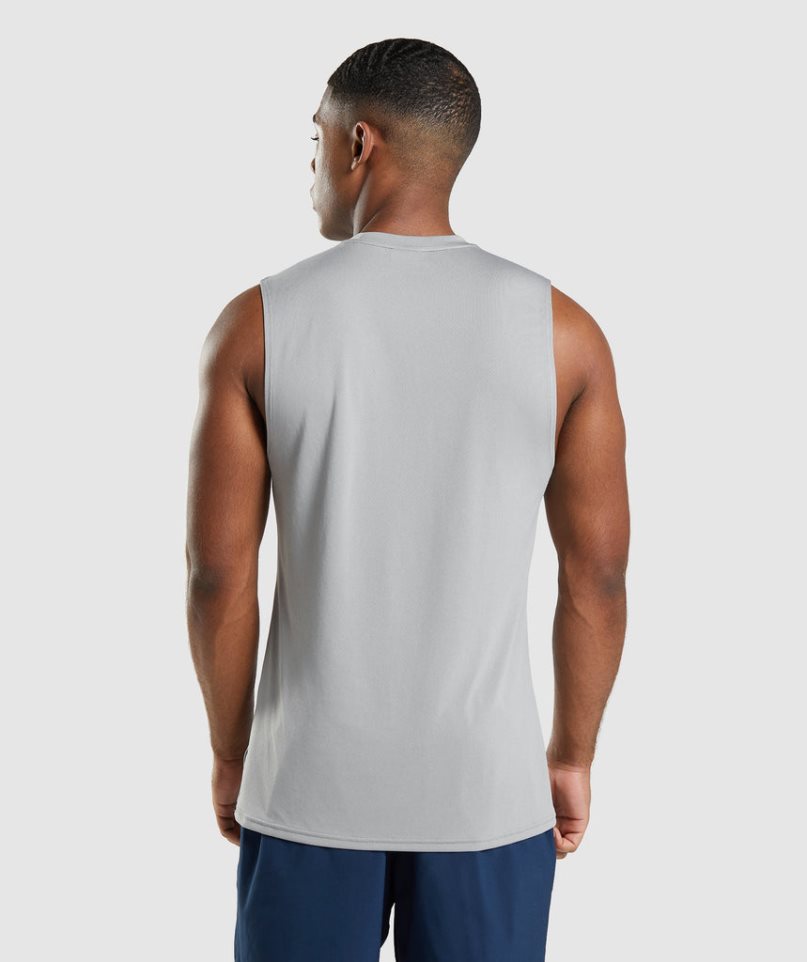 Gymshark Arrival Ärmellose Muskelshirt Herren Grau | AT-16-JVAD